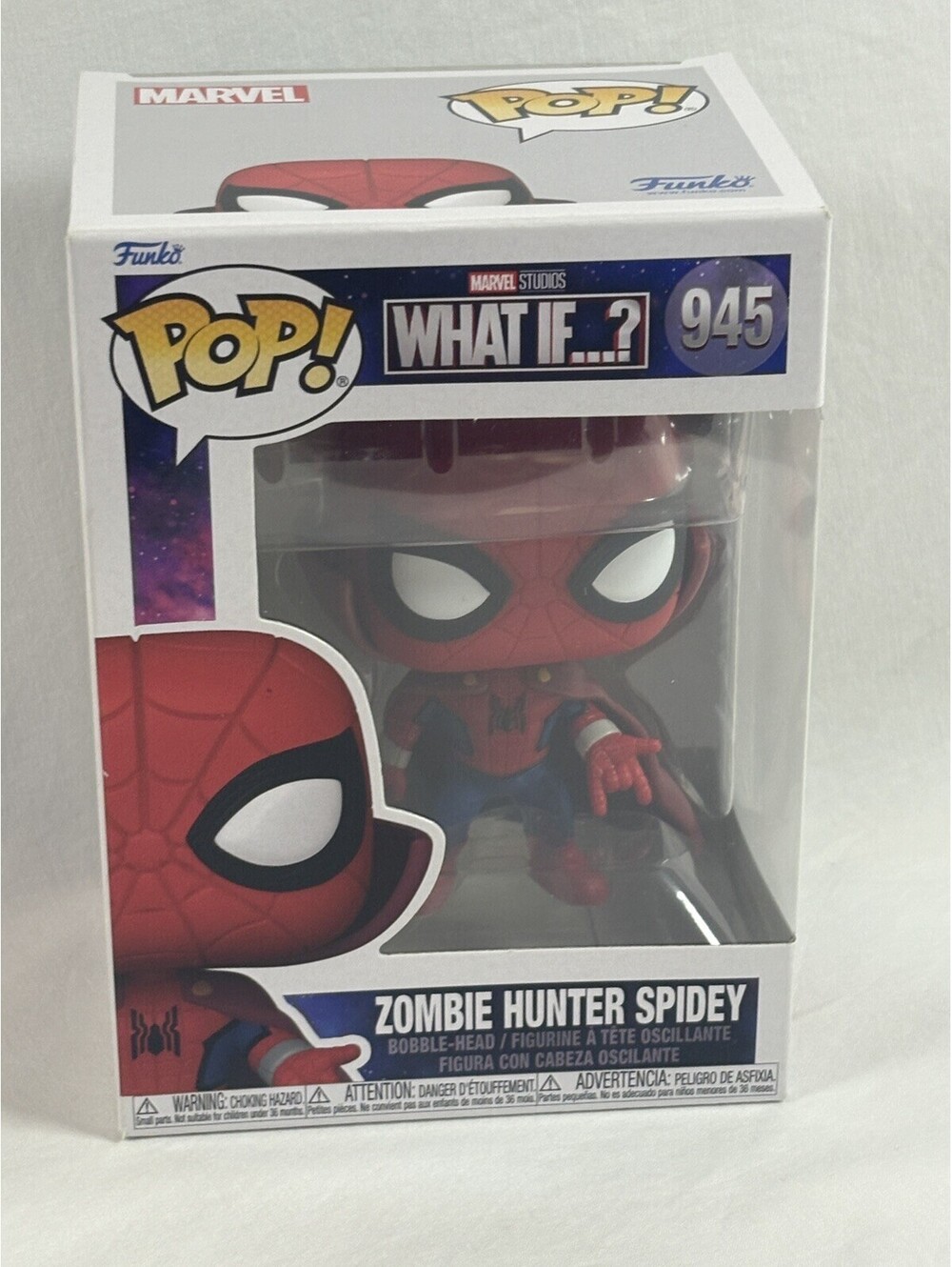 Funko Pop! 945 Zombie Hunter Spidey Marvel What If...? Vinyl Figure